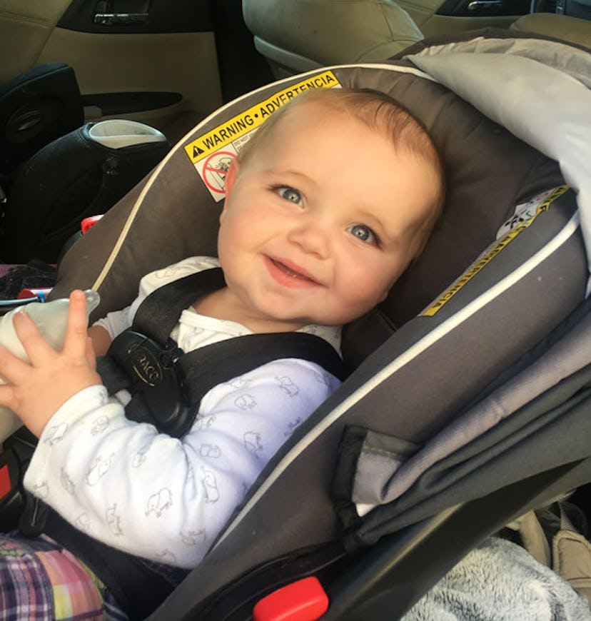 My Son Wears Dresses, And I Will Always Be Okay With That: baby in car seat