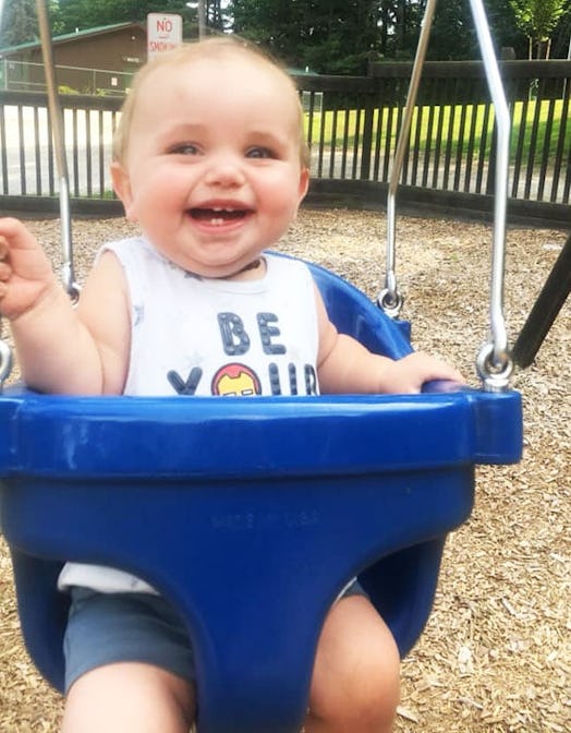My Son Wears Dresses, And I Will Always Be Okay With That: little boy in swing