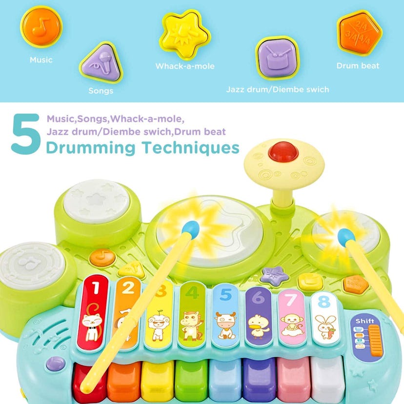 Ohuhu Multi-Function Drum Set