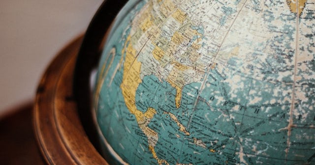 geography trivia for kids, Close up of globe