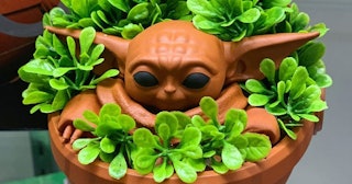 baby yoda chia pet