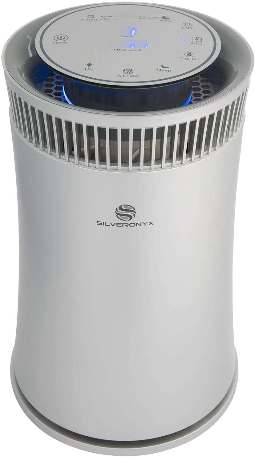 SilverOnyx Air Purifier for Home with True HEPA Filter