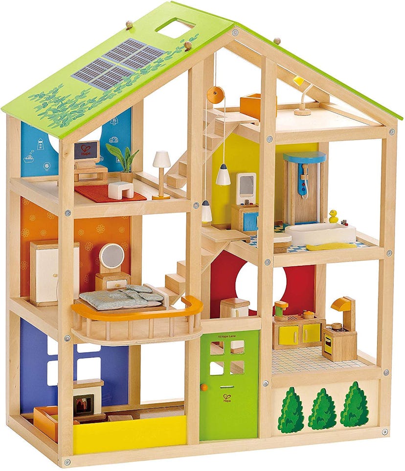 Hape All Seasons Kids Wooden Dollhouse