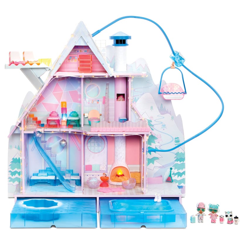 L.O.L. Surprise! Winter Disco Chalet Wooden Doll House