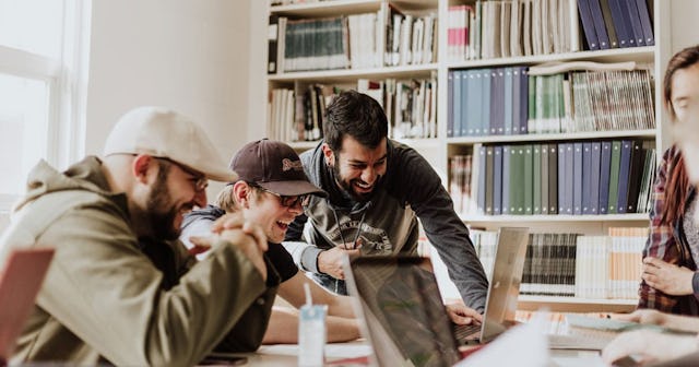 As A PhD Student, I Have Some 'Unconventional' Advice About College: college students in library