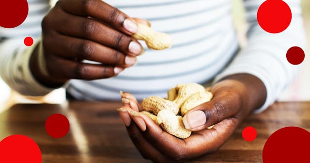 MY DAUGHTER IS ALLERGIC TO PEANUTS AND I FEED THEM TO HER EVERYDAY: Close Up Of Teenage Girl With Ha...