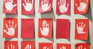 Day care handprints