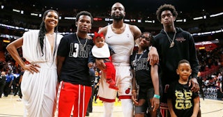 Dwyane Wade's Son Posts Sweet Message Of Support To His Sister Zaya: Group shot of Dwyane Wade's fam...