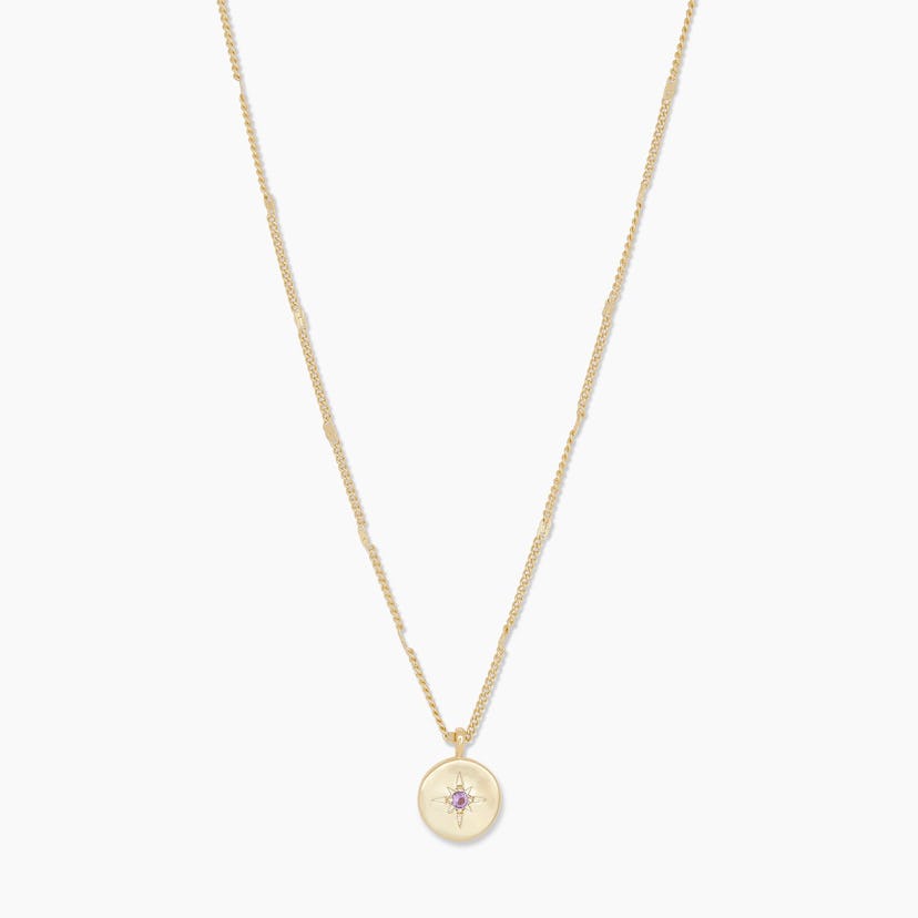 Gorjana Power Birthstone Coin Necklace