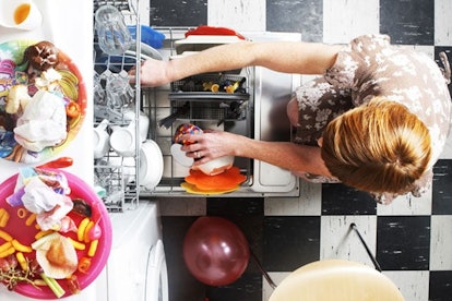 I Remember When My Home Was My Sanctuary: mom putting dishes in dishwasher