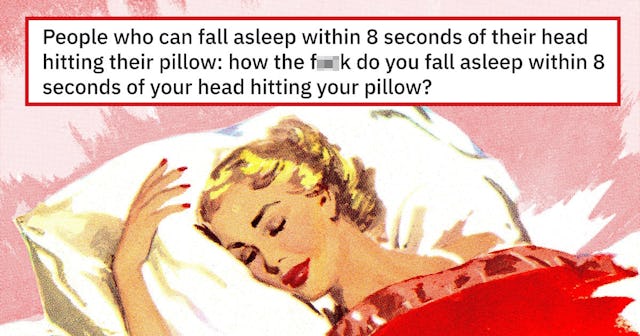 Illustration of a woman sleeping