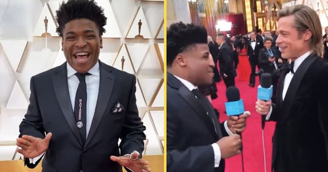 Jerry From 'Cheer' Interviewed Stars At The Oscars In True Jerry Fashion: Jerry interviewing Brat Pi...