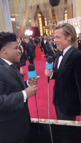 Jerry From 'Cheer' Interviewed Stars At The Oscars In True Jerry Fashion: Jerry interviewing Brat Pi...