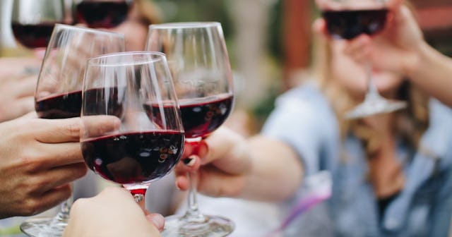 wine jokes and puns, People toasting wine