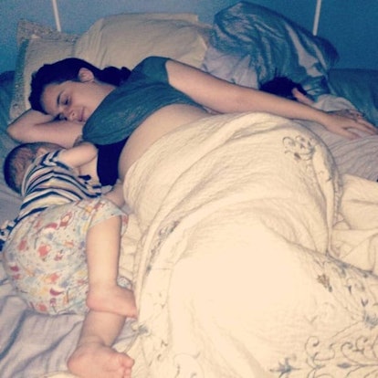 My Kids Are Welcome To Co-Sleep For As Long As They’d Like: mother and son sleeping in bed