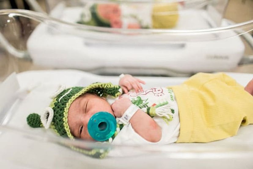 Hospital Dresses Infants As Grasshoppers To Celebrate Leap Day