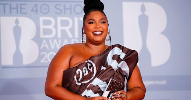 Lizzo Looks Like An Actual Snack At The BRIT Award