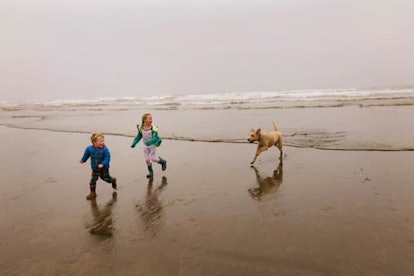 5 Ways My Parenting Has Changed Since My Niece's Brain Cancer Diagnosis: two girls running on beach ...