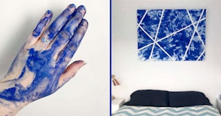 Couples smear themselves in paint and turn passion into VERY racy works of  art