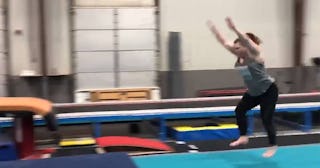 woman gymnast