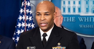 Dr. Jerome Adams, Surgeon General of the United States speaks at the Coronavirus Task Force Press Co...