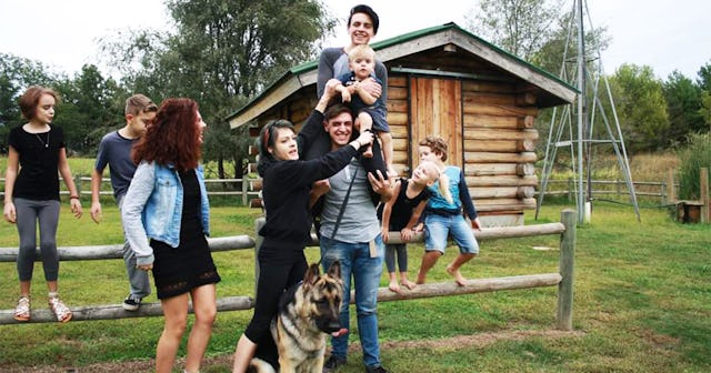 From A Mom Of 9 Kids It's OK To Ignore Me: large family playing around