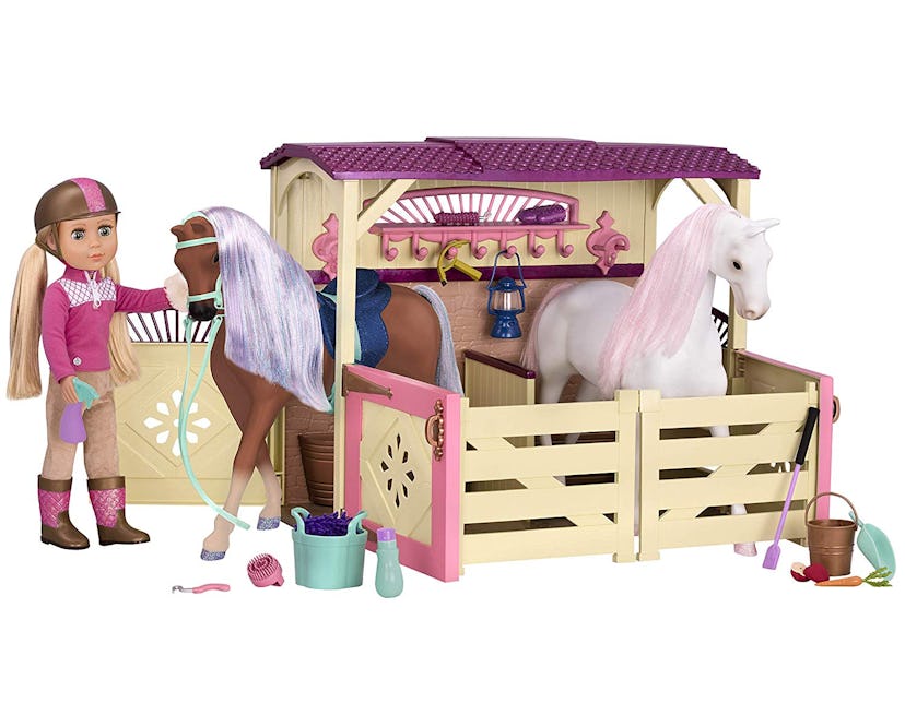 Glitter Girls All Asparkle Acres Riding Stable Set