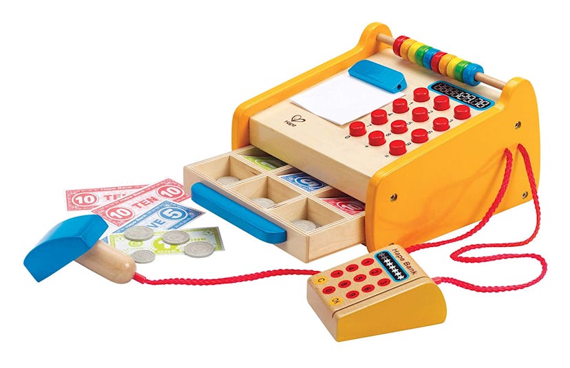 Hape Checkout Register Kids Wooden Pretend Play Set