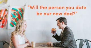 I Told My Kids I Was Dating And Their Reaction Was Surprising: man and woman on date in cafe