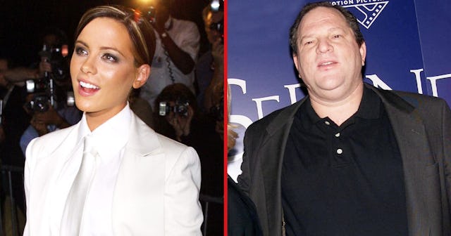 Actress Kate Beckinsale and Harvey Weinstein and