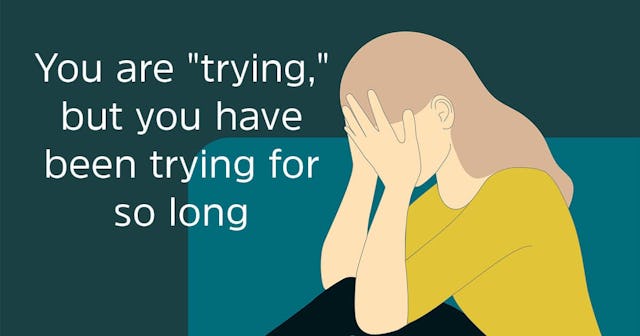 Illustration of a woman crying