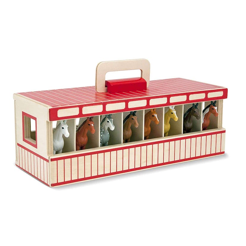 Melissa & Doug Take-Along Show Horse Stable