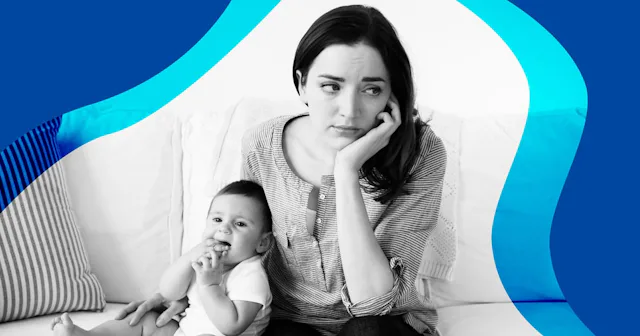 Mother with new baby