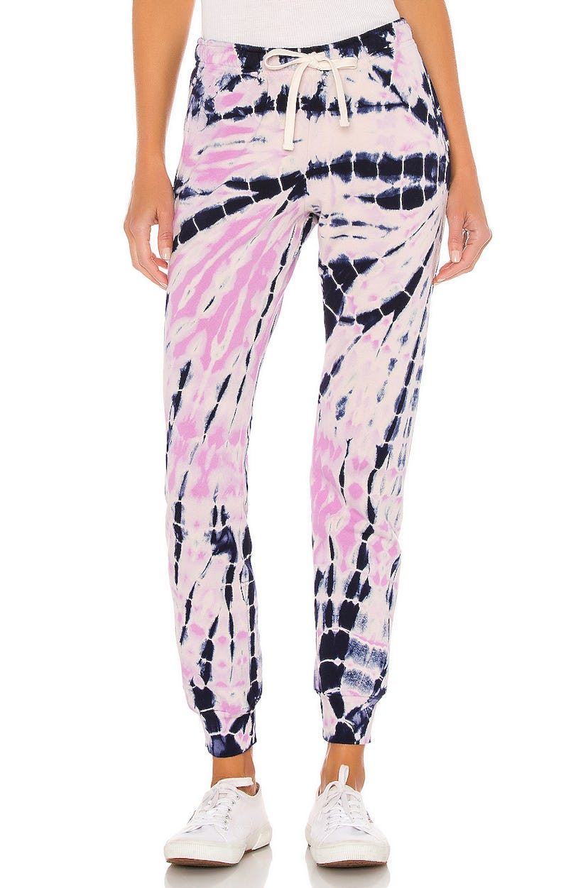 Monrow Bamboo Burst Tie Dye Girlfriend Sweats 