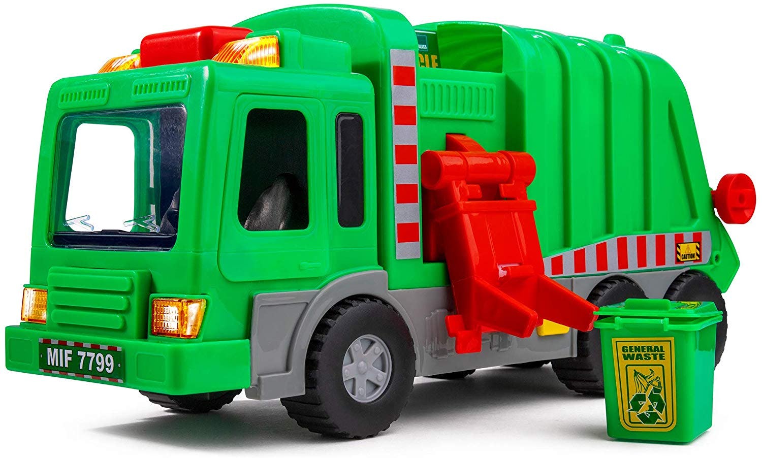 garbage truck toy that picks up toys