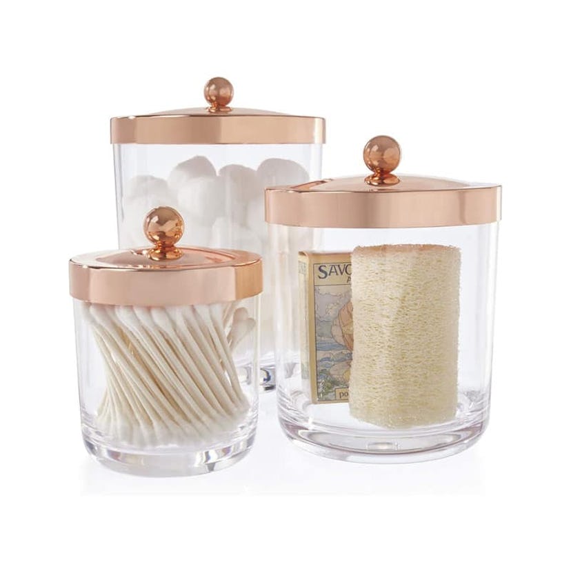 STORi Premium Quality Clear Plastic Apothecary Jars