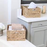 Seville Classics Foldable Handwoven Storage Basket