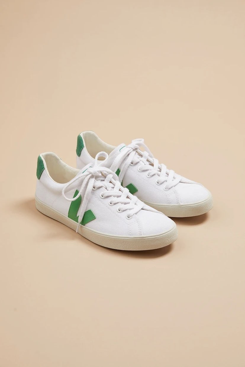 Veja Esplar Canvas Sneakers in White Emeraude