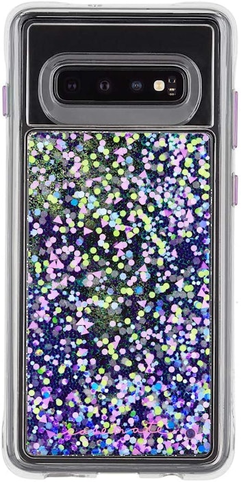 Case-Mate Waterfall Samsung Galaxy S10+ Glow in The Dark Liquid Glitter Case