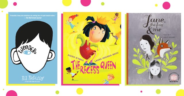 Books on white background