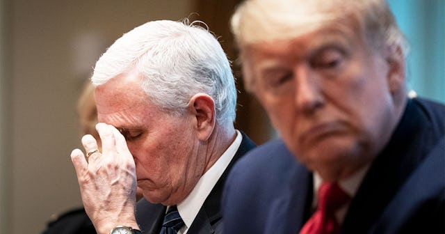 Vice President Mike Pence and U.S. President Donald Trump