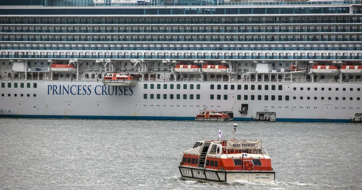 Grand Princess Cruise Ship Docked Off The Coast Of California After 21 ...