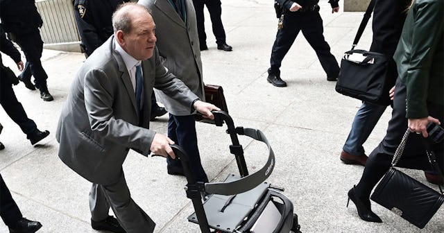 Harvey Weinstein arrives at the Manhattan Criminal Court