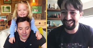 Jimmy Fallon And Lin-Manuel Miranda Talk Social Distancing... With Kids