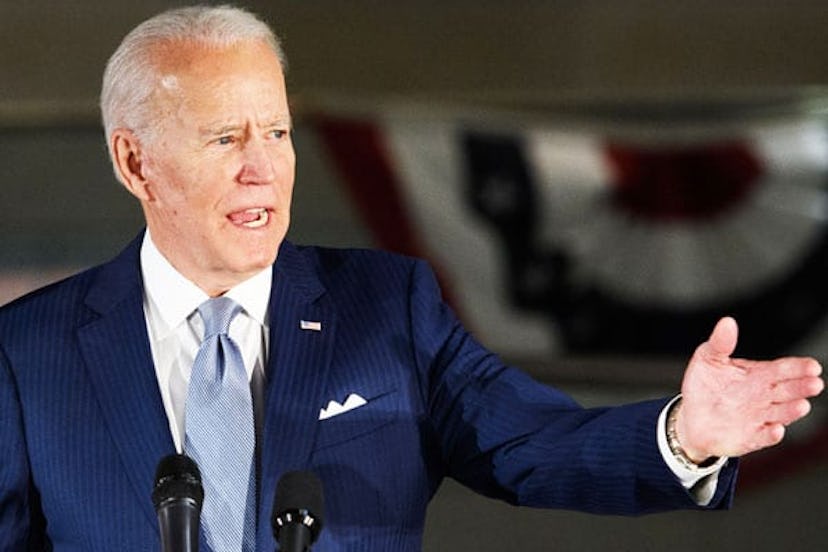 Democratic presidential hopeful former Vice President Joe Biden