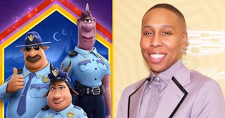 Lena Waithe and her character from Disney Pixar's Onward