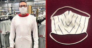 MLB Jersey Manufacturer Converts Factory To Make Masks For Healthcare Workers