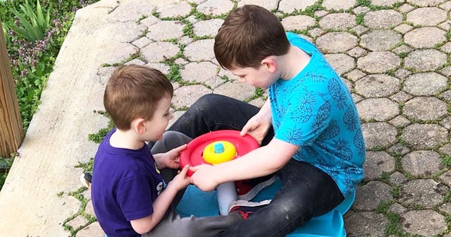 Autism Doesn’t Stop My Sons From Being Best Buddies: Two boys playing