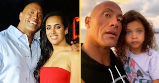 The Rock and his daughters