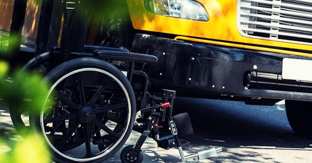 Wheelchair and Schoolbus